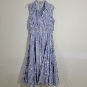 Philosophy Women's Shirting Stripe Smock Waist DressSize Medium